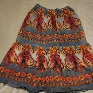 Paisley Print Women's Skirt